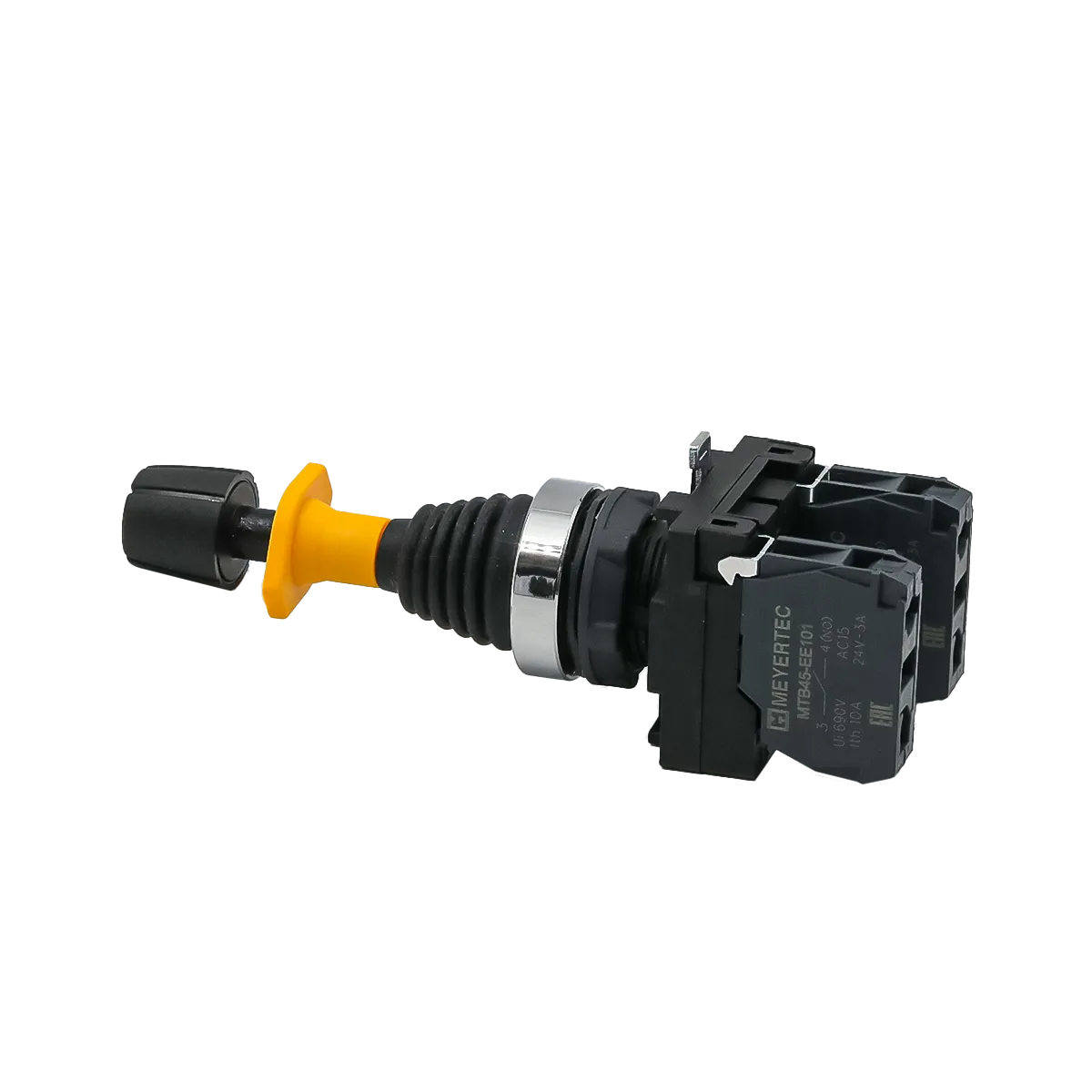 Джойстик в сборе, 2NO, 2 положения с возвратом и блокировкой