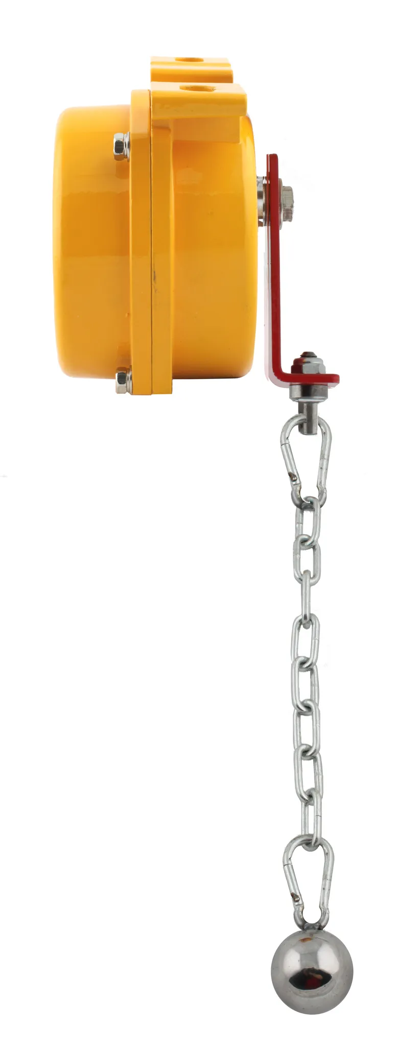 Датчик наличия перегруза на конвейерной ленте в алюм. корпусе, -40...+75С, 250 VAC, 10 A, IP65, релейный выход, крепление чувствительного груза- цепь 1250 мм, нерж. сталь