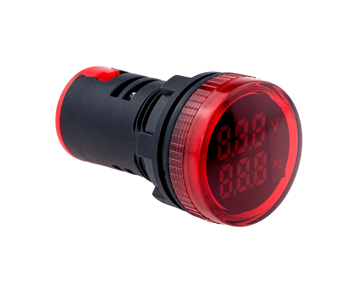 Индикатор напряжения и частоты, красный
