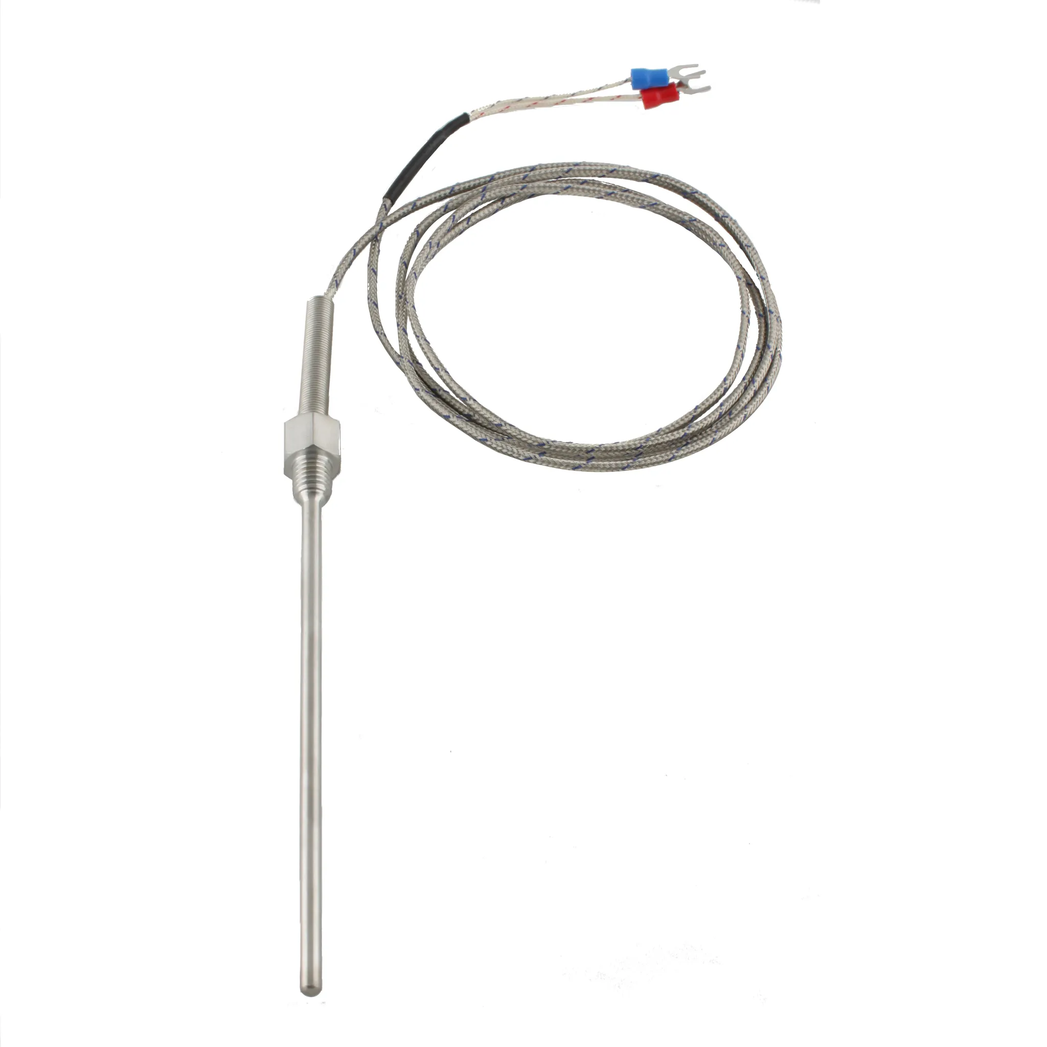 INNOCONT Датчик температуры с кабелем, исполнение N, спай CA, раб. часть: диаметр 4,8мм длина 150мм, резьба М10x1,5, длина кабеля 1.5м TS-W-N-CA-4,8-150-1,5-M10x1,5