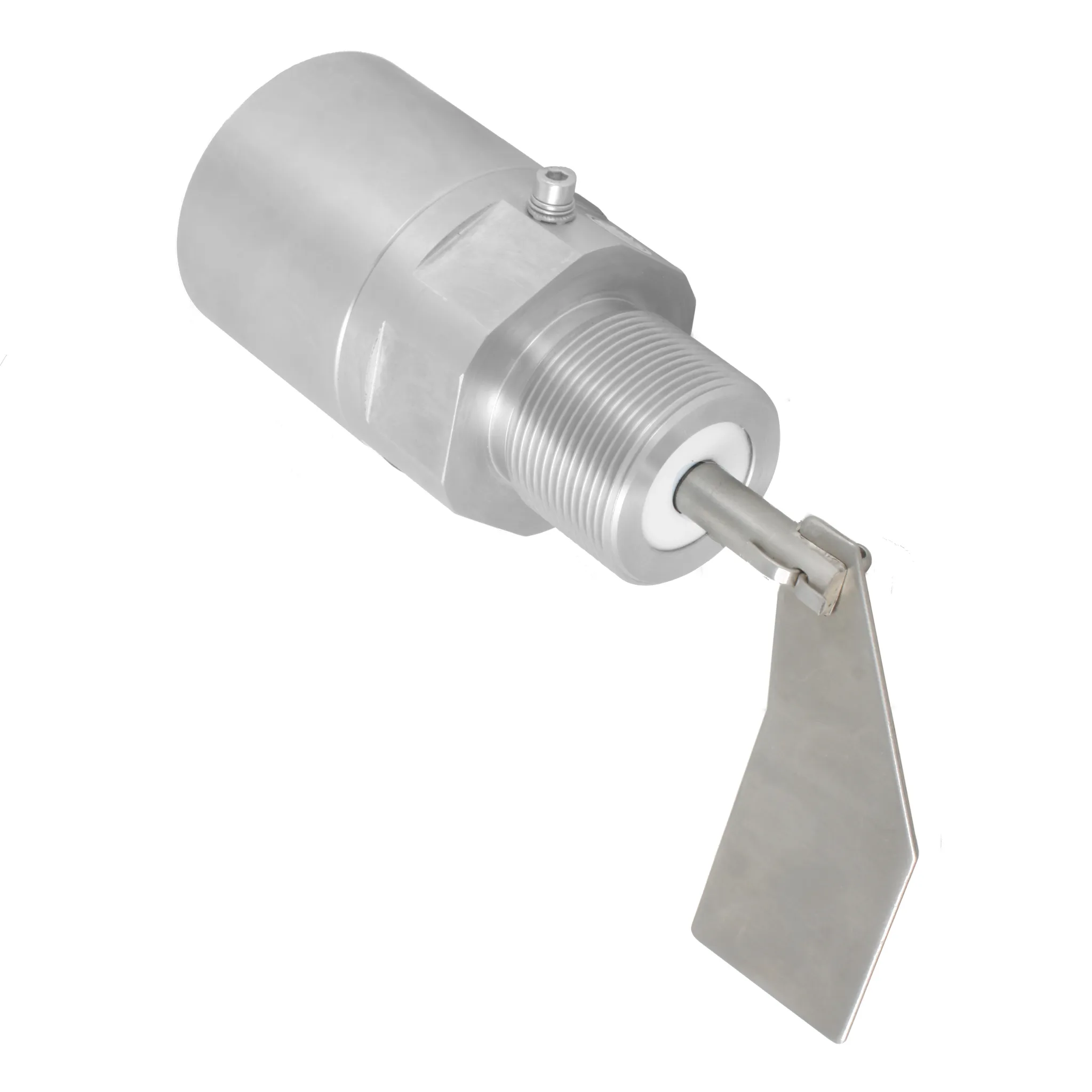 Механический ротационный датчик предельного уровня сыпучих материалов в алюм. корпусе, -50 +80 С, Рmax=10 bar, 24 VDC, IP67, вибростойкость до 29g, лопасть 40х98 мм, нерж. сталь, скорость вращения 15 об/мин, соединение- резьба 1 1/2", алюм., удлинение 100