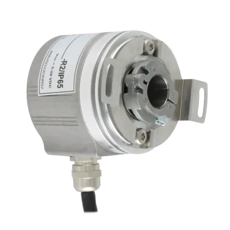 Инкрементальный программируемый энкодер D=58мм, полый вал 15мм, 3000 имп/об, 5…30VDC, выход TTL/HTL с инверсией, IP6