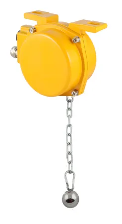 Датчик наличия перегруза на конвейерной ленте в алюм. корпусе, -40...+75С, 250 VAC, 10 A, IP65, релейный выход, крепление чувствительного груза- цепь 1250 мм, нерж. сталь