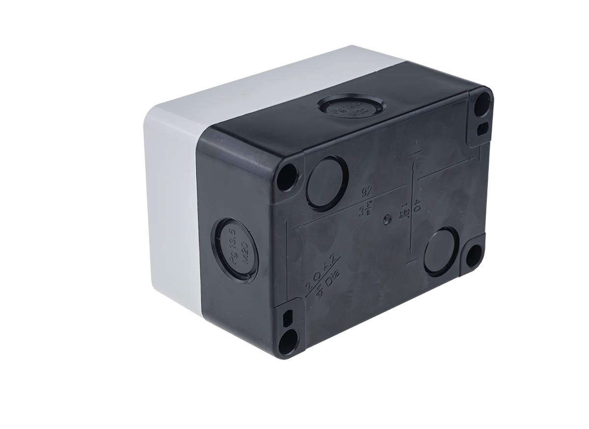 Корпус пластиковый, 2 места, серый