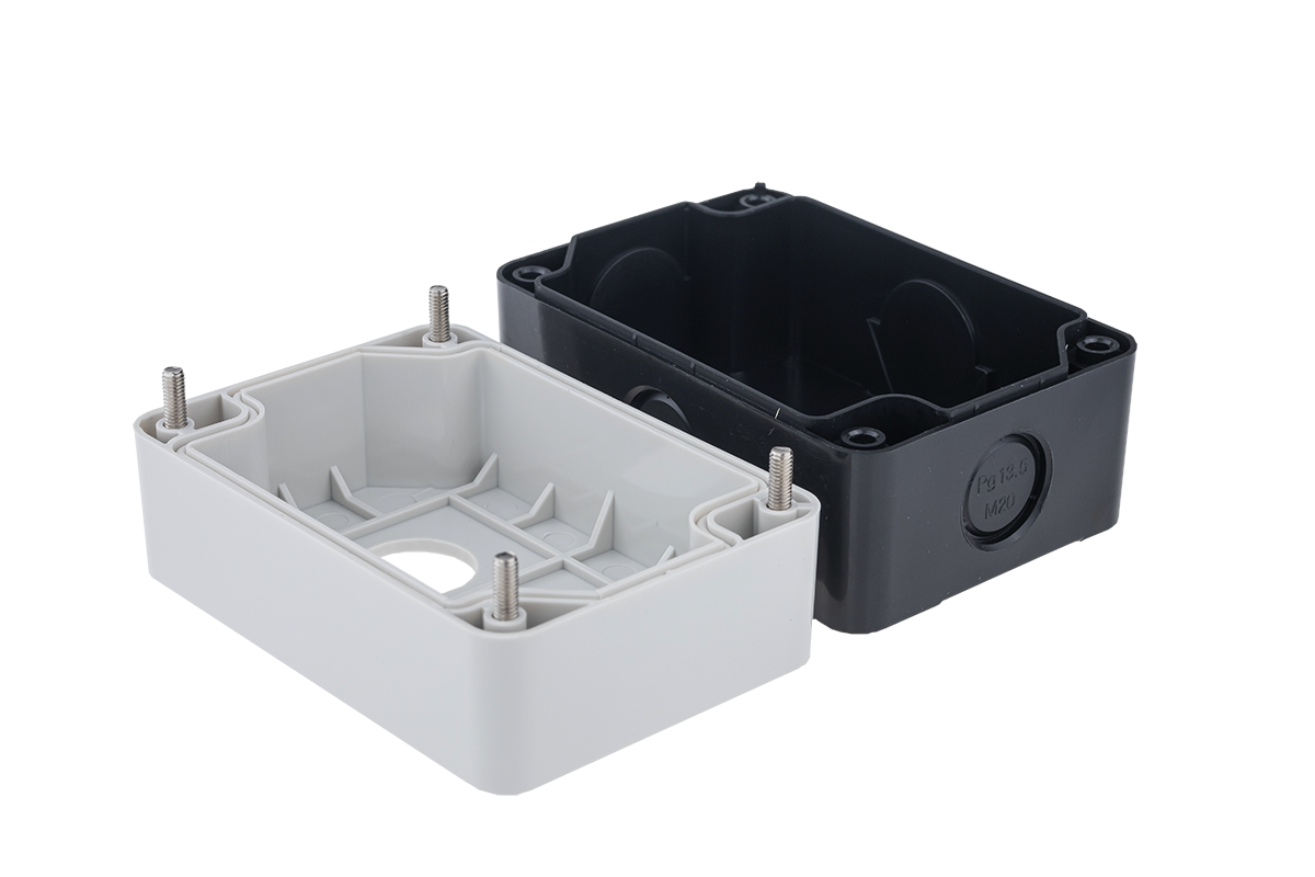 Корпус пластиковый, 2 места, серый