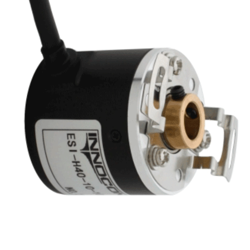 Инкрементальный энкодер D=40мм, полый вал 6мм, 2000 имп/об, 24VDC, выход HTL, IP54, -20…+80°C, радиальный кабель 2м