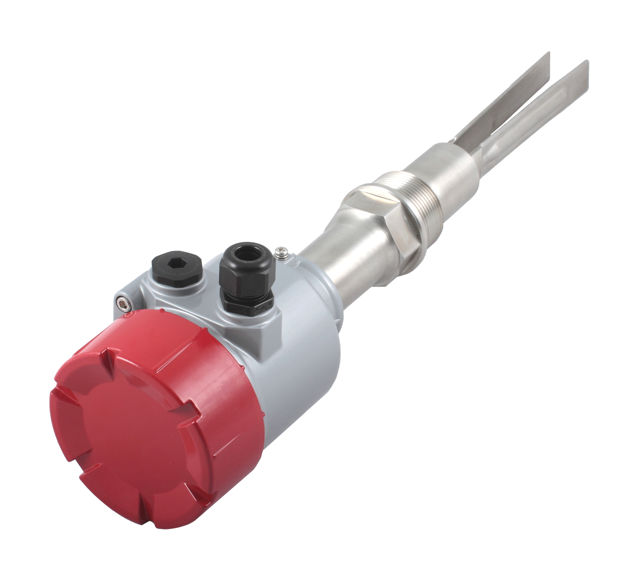 Вибрационный датчик предельного уровня сыпучих материалов в алюм. корпусе, -40 +150 С, Pmax=10 bar, 22-265 VAC - 20-46 VDC, IP 67, чувств. от 10 г/л, соединение- резьба G 1 1/2", нерж. сталь 304, удлинение 3000 мм, нерж. сталь 304, выход- реле DPDT