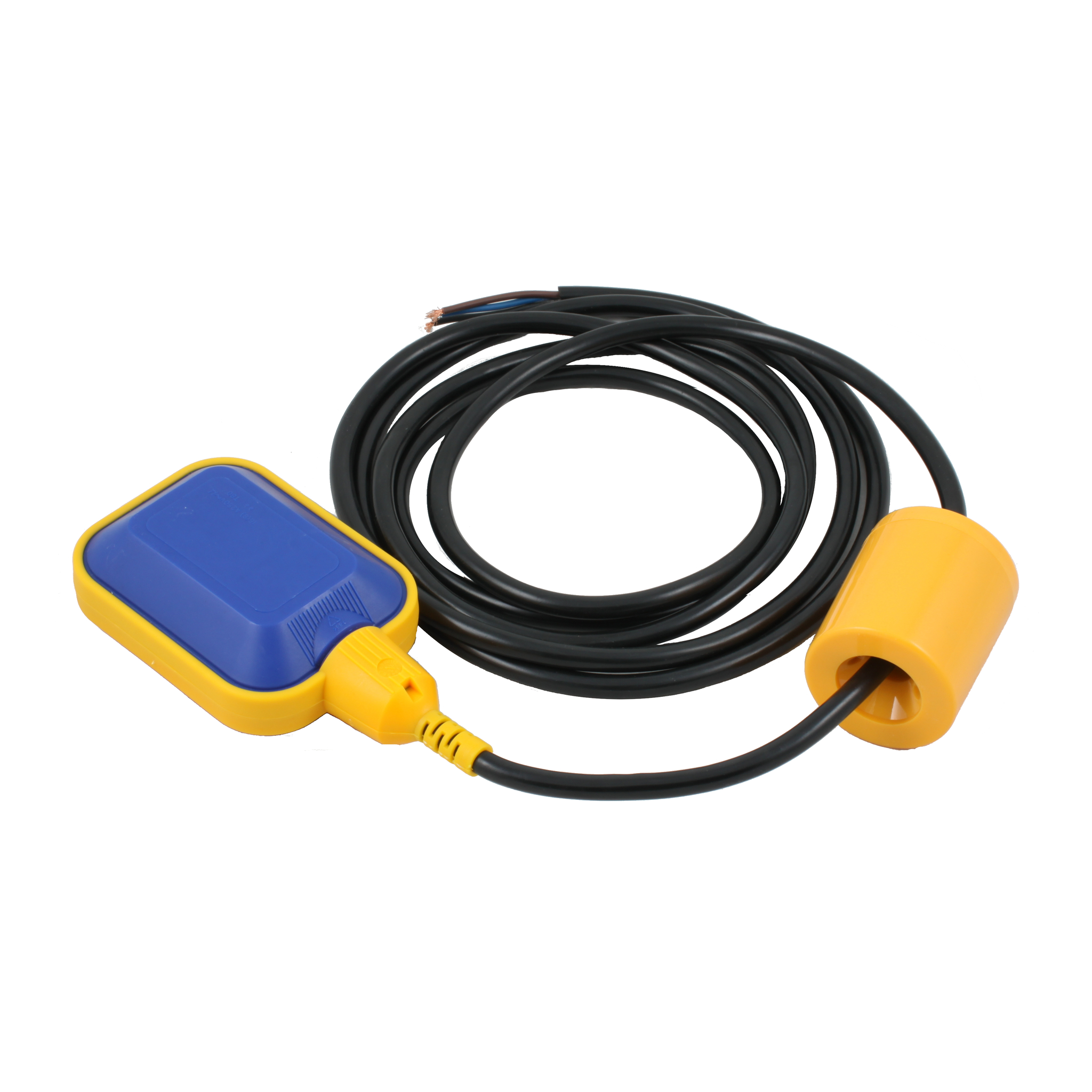 Поплавковый датчик уровня жидкости, исполнение на кабеле 3 м, -10 +80 С, поплавок, кабель- полипропилен