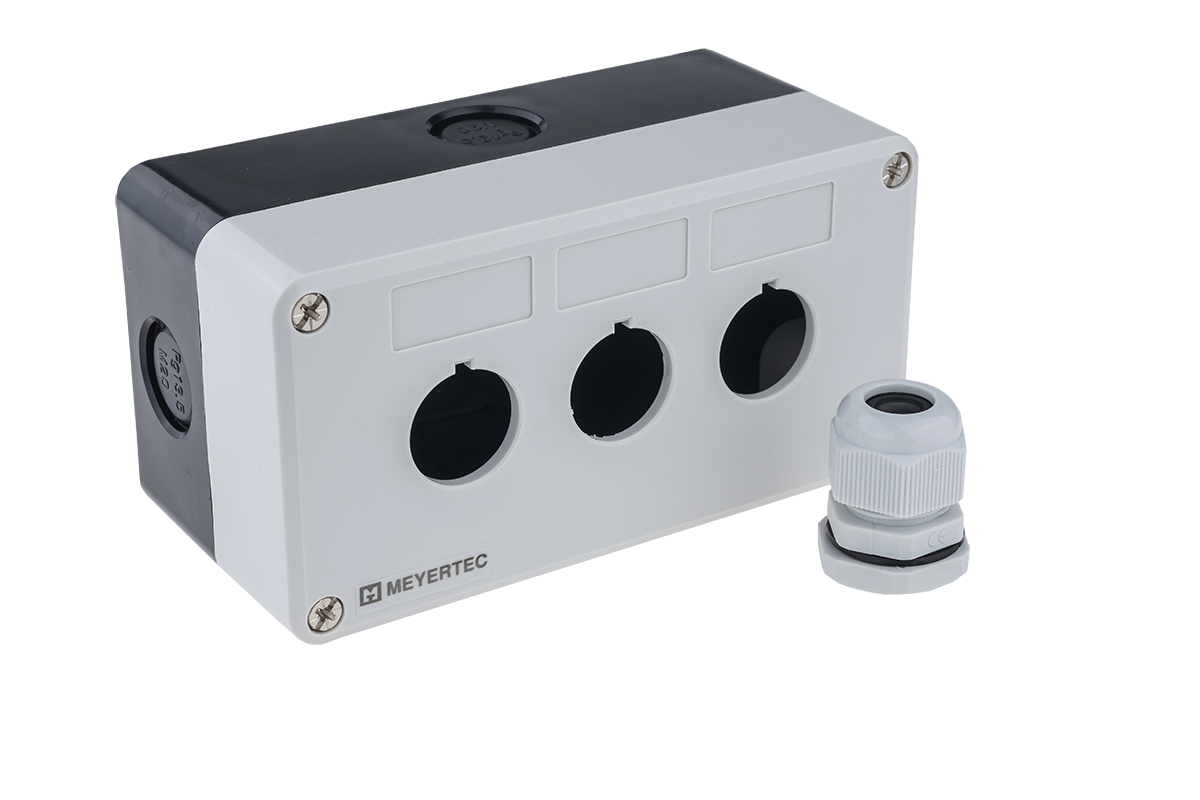 Корпус пластиковый, 3 места, серый