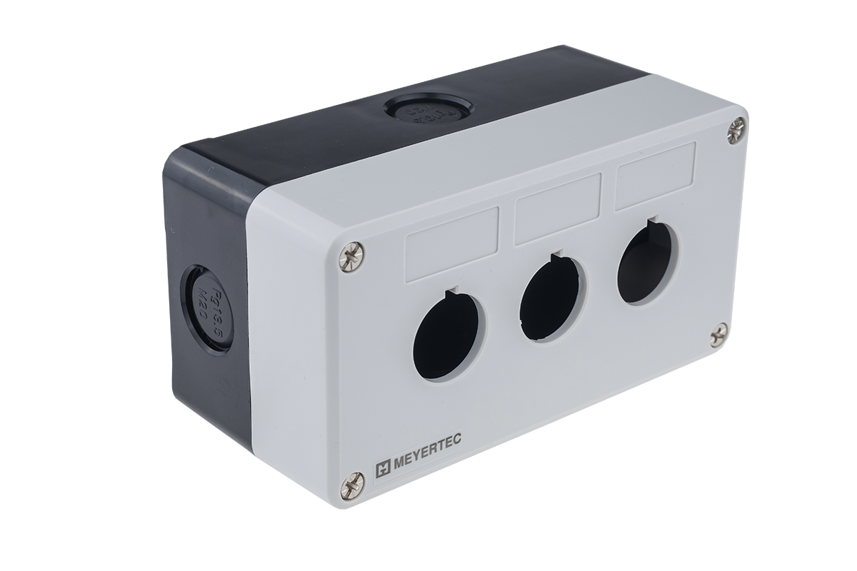 Корпус пластиковый, 3 места, серый