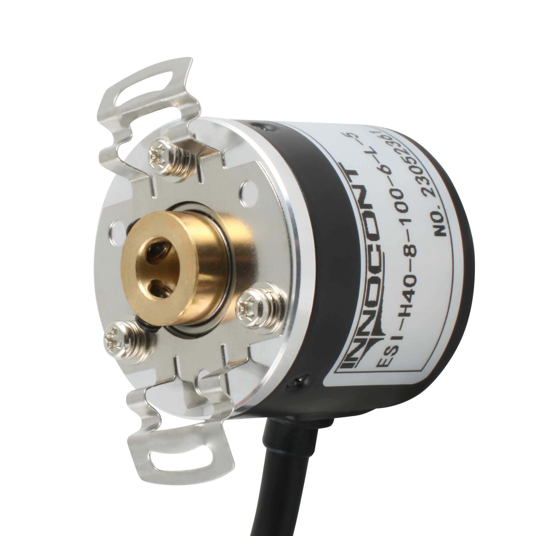 Инкрементальный энкодер D=40мм, полый вал 6мм, 2000 имп/об, 24VDC, выход HTL, IP54, -20…+80°C, радиальный кабель 2м