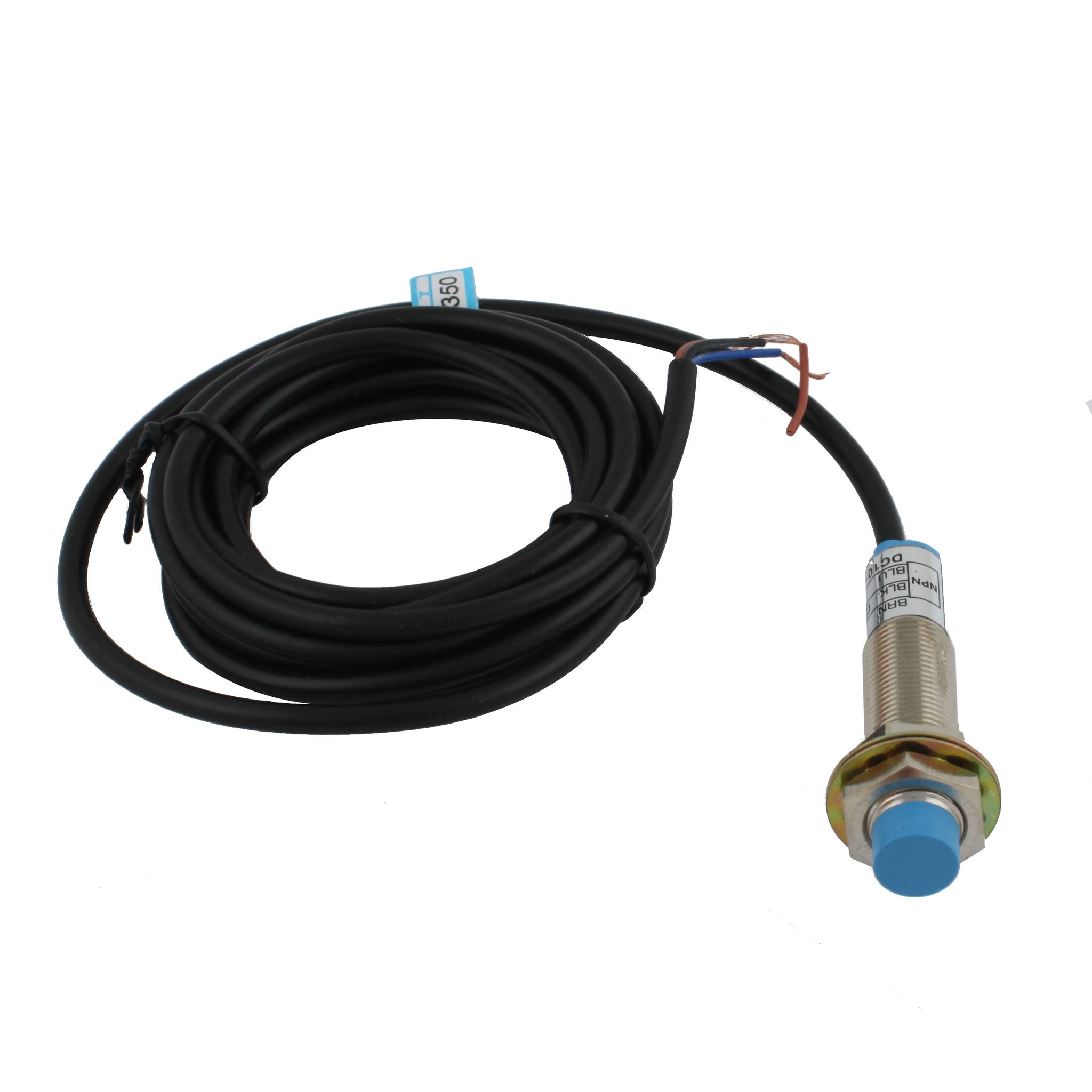 INNOCONT Индуктивный датчик, M12x1, L=61 мм, неэкранированный, зона срабатывания 4 мм, -25 +60 С, 12…24 VDC, IP65, выход: NPN NO, макс. ток 200 мА, кабель 2 м SL-12N4C